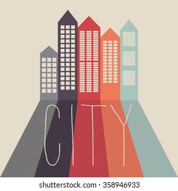 Cityscape background. City. Vector illustration.