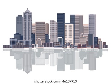 Cityscape background, urban art