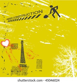 Cityscape background, urban art vector illustration