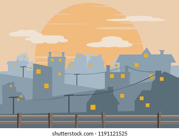 cityscape background vector illustration 