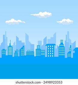 Cityscape building background and could template Vector 