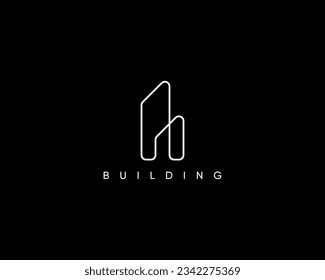 Cityscape, building, skyscraper, architecture, real estate, structure logo design concept.