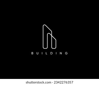 Cityscape, building, skyscraper, architecture, real estate, structure logo design concept.