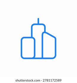 cityscape buildings icon sign vector