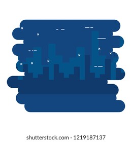 cityscape buildings on night