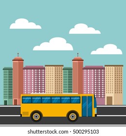 cityscape buildings skyline background vector illustration design