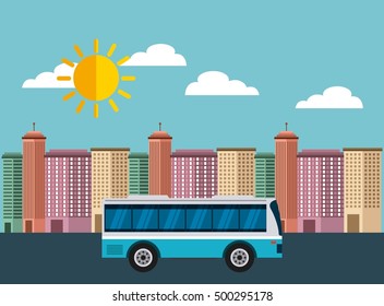 cityscape buildings skyline background vector illustration design