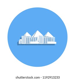 cityscape of Cairo icon in badge style. One of Cityscape collection icon can be used for UI, UX