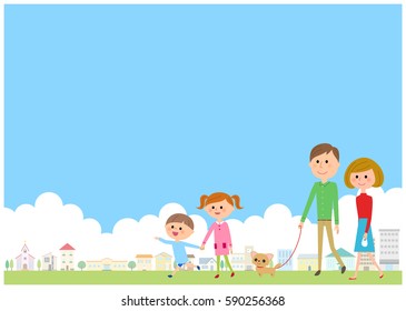 Stadtlandschaft und Kinder