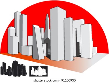 Cityscape clip-art