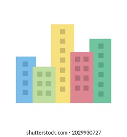 Cityscape at Dusk icon vector image. Can also be used for Seasonal. Suitable for mobile apps, web apps and print media.