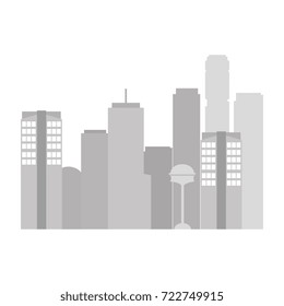 cityscape futuristic buildings icon