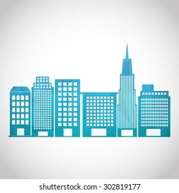 cityscape icon design, vector illustration eps10 graphic 