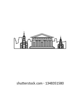 cityscape icon. Element of Cityscape for mobile concept and web apps icon. Outline, thin line icon for website design and development, app development