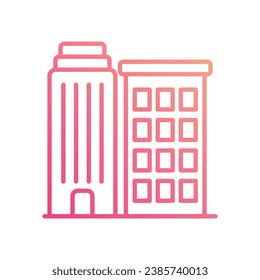 Cityscape icon isolate white background vector stock illustration