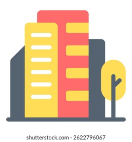 Icono de paisaje urbano, para Web, App, infografía, etc