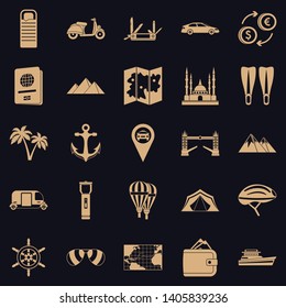 Cityscape icons set. Simple set of 25 cityscape vector icons for web for any design