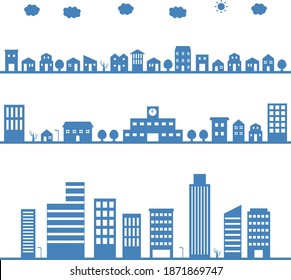 ビル群 イラスト パターン High Res Stock Images Shutterstock