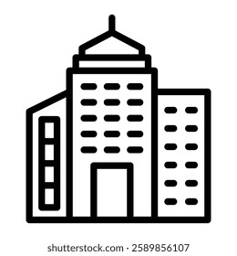 Cityscape Line Icon Design For Personal And Commercial Use