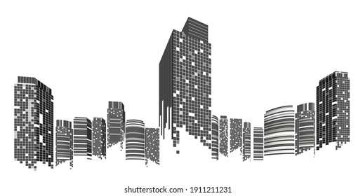 街並み シルエット イラスト のイラスト素材 画像 ベクター画像 Shutterstock