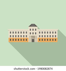 Cityscape parliament icon. Flat illustration of Cityscape parliament vector icon for web design