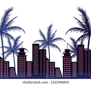cityscape retro style