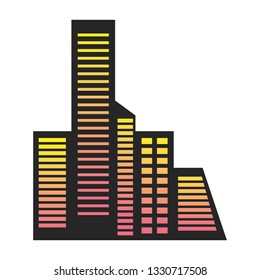 cityscape retro style