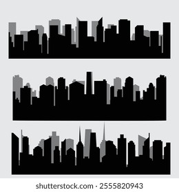 Cityscape Silhouette Bundle for Art and Design