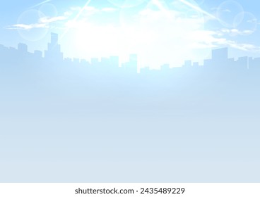 Cityscape silhouette and business image