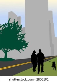 Cityscape Silhouette (Vector)
