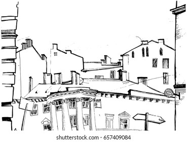 Cityscape sketch