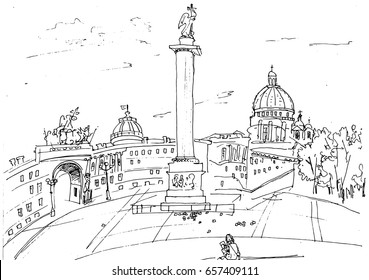 Cityscape sketch