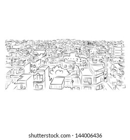 Cityscape sketch for your design
