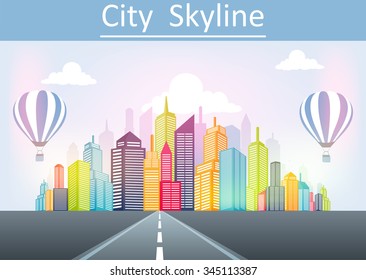 Cityscape skyline