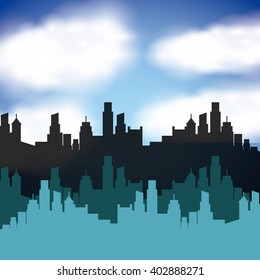 cityscape skyline design 