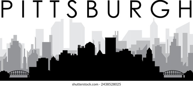 Panorama del paisaje urbano de PITTSBURGH, Estados Unidos