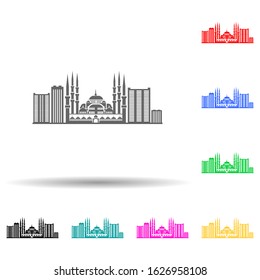cityscape of Stambula multi color style icon. Simple glyph, flat vector of cityscape icons for ui and ux, website or mobile application