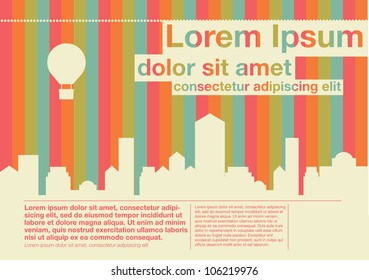 cityscape template vector/illustration