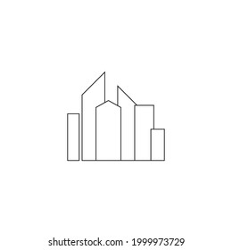 cityscape tower icon vector illustration template design