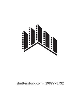 Stadtturm-Symbol, Vektorgrafik-Design