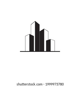 cityscape tower icon vector illustration template design