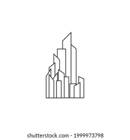 cityscape tower icon vector illustration template design