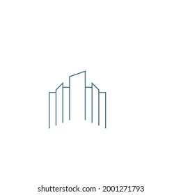 cityscape tower icon vector illustration template design