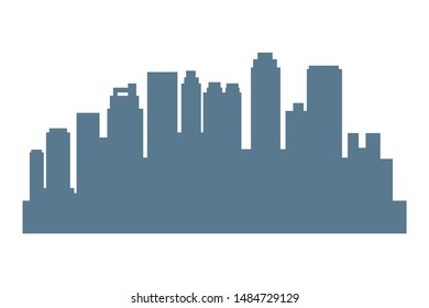 Cityscape urban city edifices,skyscrapers and business buildings vector illustration graphic design.