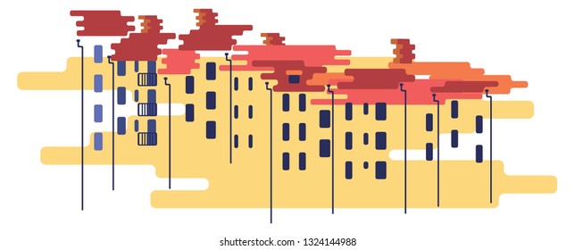 Cityscape - vector illustration