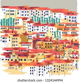 Cityscape - vector illustration