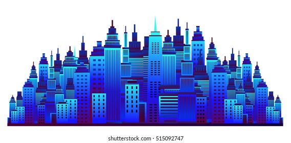 Cityscape. Vector illustration.