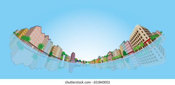 Cityscape Vector Illustration