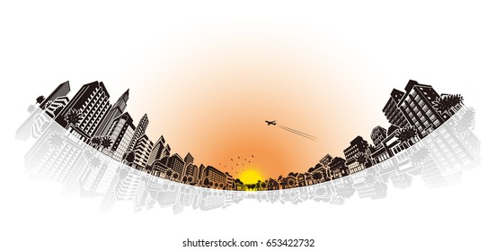 Cityscape Vector Illustration