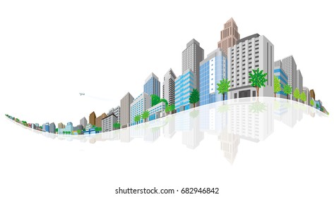 Cityscape Vector Illustration